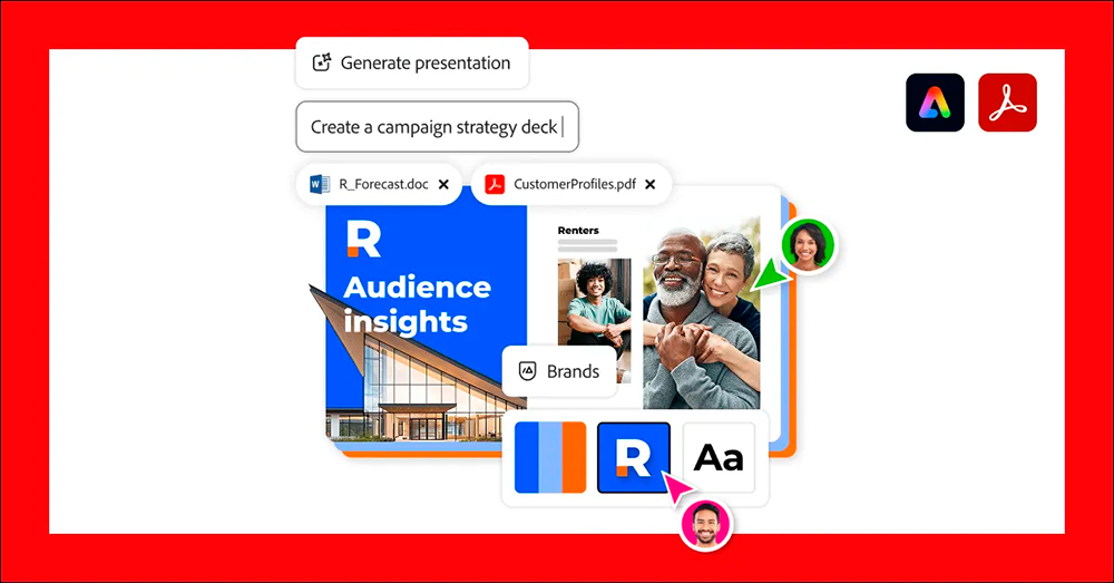Gere apresentações em minutos com Adobe